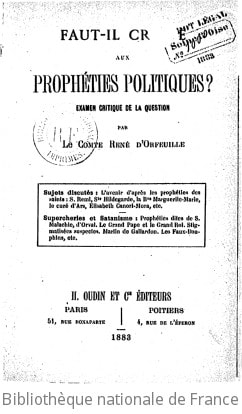 Cover of Faut-il croire aux prophéties politiques ?