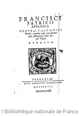 Cover of Apologia contra calumnias Theodori Angelutii ; ejusque novae sententiae quod metaphysica eadem sint, quae physica ([Reprod.])