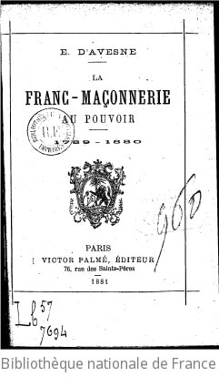 Cover of Franc-Maçonnerie au pouvoir. 1789-1880