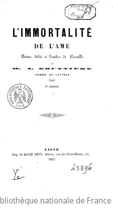 Cover of L'immortalité de l'âme
