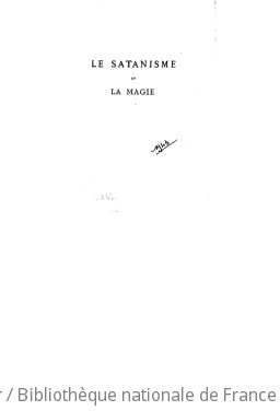 Cover of Le satanisme et la magie