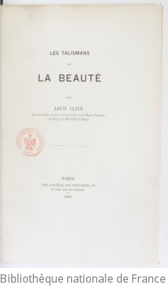 Cover of Les talismans de la beauté