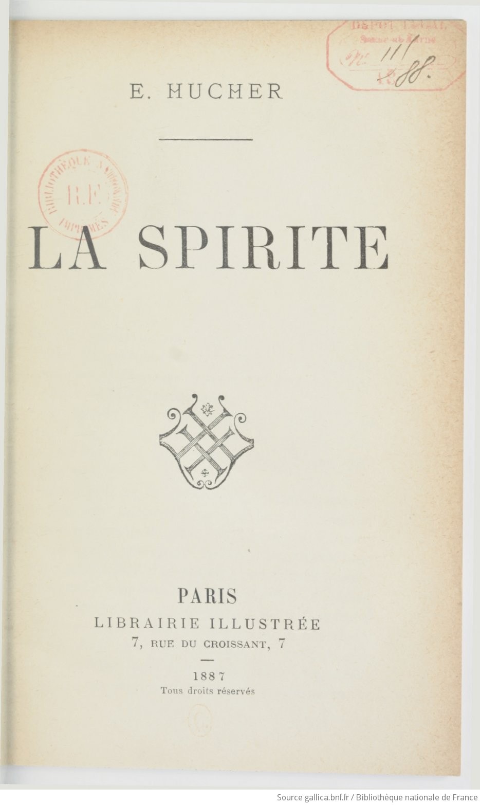 Cover of La spirite