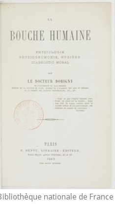 Cover of La bouche humaine