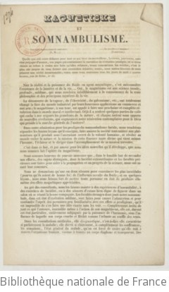 Cover of Magnétisme et somnambulisme