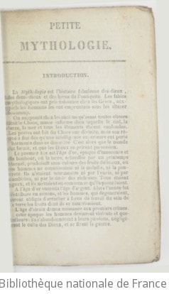Cover of Petite mythologie