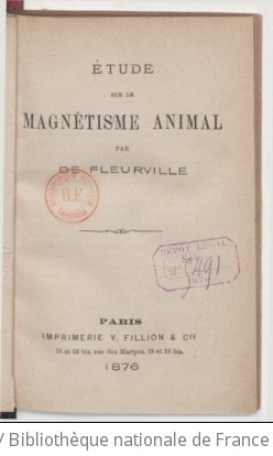 Cover of Étude sur le magnétisme animal