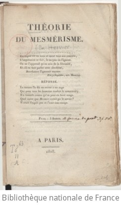 Cover of Théorie du mesmérisme
