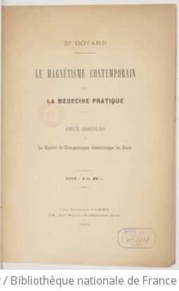 Cover of Le magnétisme contemporain et la médecine pratique