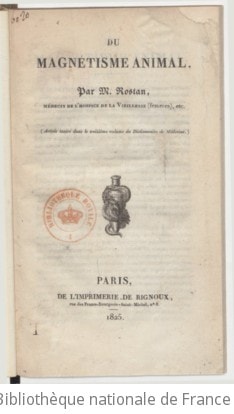 Cover of Du Magnétisme animal, par M. Rostan