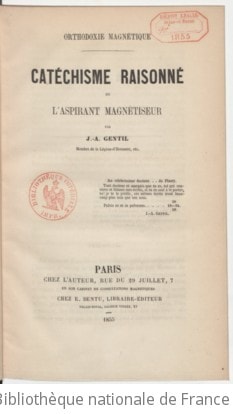 Cover of Catéchisme raisonné de l'aspirant magnétiseur