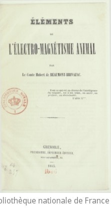 Cover of Éléments de l'électro-magnétisme animal
