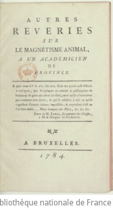 Cover of Autres reveries sur le magnétisme animal , a un académicien de province