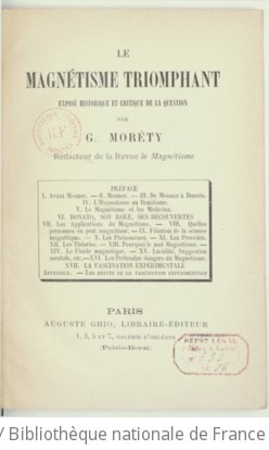 Cover of Le magnétisme triomphant