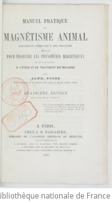 Cover of Manuel pratique de magnétisme animal