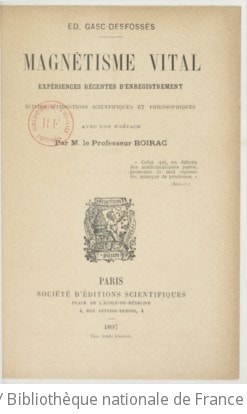 Cover of Magnétisme vital