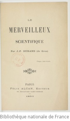 Cover of Le merveilleux scientifique