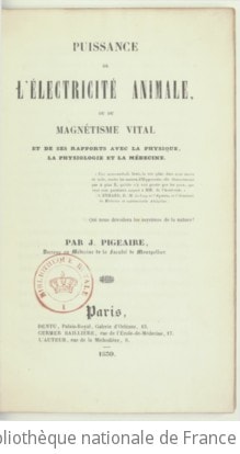 Cover of Puissance de l'électricité animale, ou Du magnétisme vital et de ses rapports avec la physique, la physiologie et la médecine