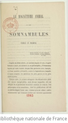 Cover of Le Magnétisme animal et les Somnambules Fanelly et Prudence