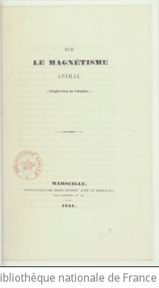 Cover of Sur le magnétisme animal