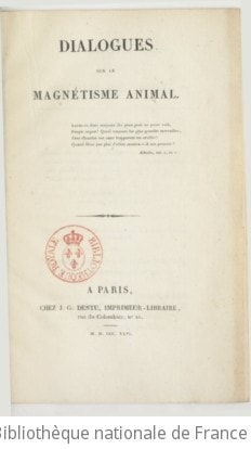 Cover of Dialogues sur le magnétisme animal