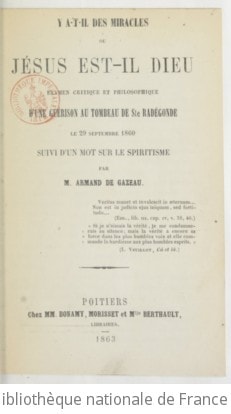 Cover of Y a-t-il des miracles, ou Jésus est-il Dieu ?