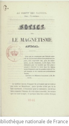 Cover of Notice sur le Magnétisme Animal