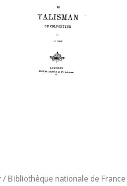 Cover of Le talisman du colporteur