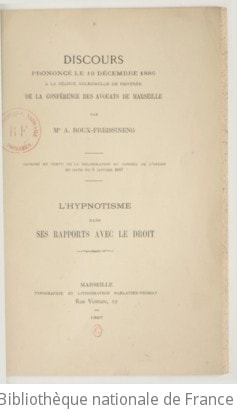 Cover of Discours prononcé, le 19 décembre 1886, à la séance solennelle de rentrée de la Conférence des avocats de Marseille