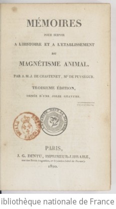 Cover of Mémoires pour servir à l'histoire et à l'établissement du magnétisme animal [par A.-M.-J. de Chastenet de Puységur]. - Suite des Mémoires pour servir à l'histoire et à l'établissement du magnétisme animal