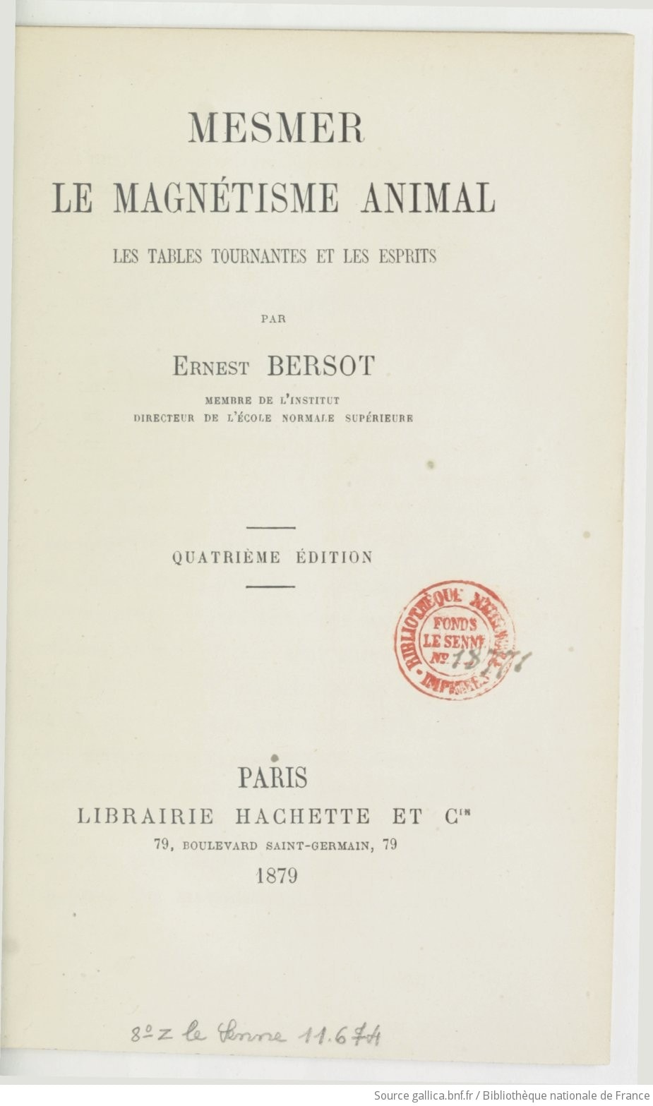 Cover of Mesmer et le magnétisme animal, les tables tournantes et les esprits