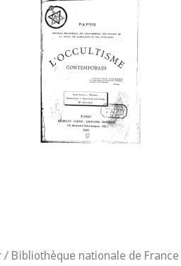 Cover of L'occultisme contemporain