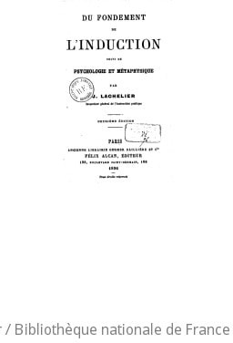 Cover of Du fondement de l'induction ; suivi de