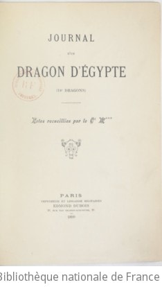 Cover of Journal d'un dragon d'Egypte (14e dragons)