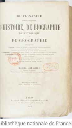 Cover of Dictionnaire encyclopédique d'histoire, de biographie, de mythologie et de géographie... (Nouvelle éd., revue, corrigée et augmentée)