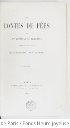 Cover of Les contes de fées