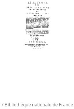Cover of L'histoire des imaginations extravagantes de Monsieur Oufle causées par la lecture des livres qui traitent de la magie, du grimoire