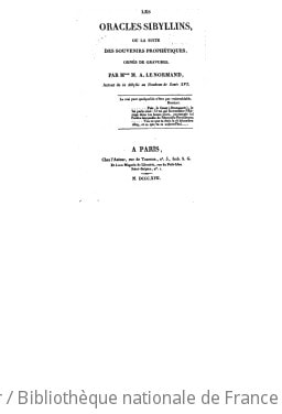 Cover of Les oracles sibyllins, ou La suite des souvenirs prophétiques