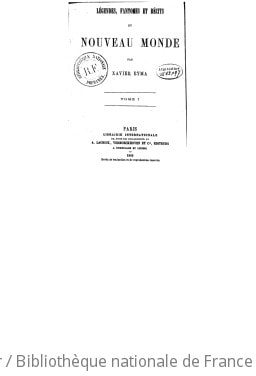 Cover of Légendes, fantômes et récits du Nouveau-Monde. Tome 1