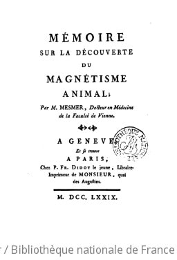 Cover of Mémoire sur la découverte du magnétisme animal , par M. Mesmer
