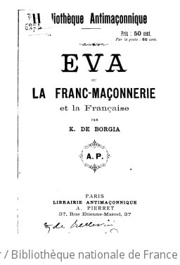 Cover of Éva ou La franc-maçonnerie et la Française