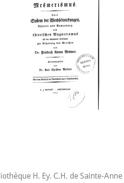Cover of Mesmerismus ober System der Wechselwirkungen