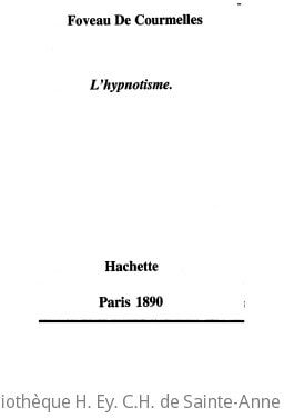 Cover of L'hypnotisme