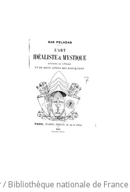 Cover of L'art idéaliste et mystique
