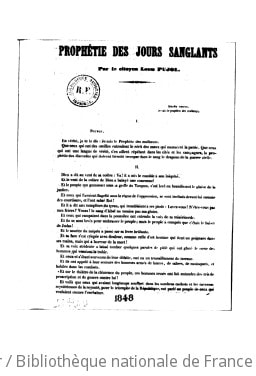 Cover of Prophétie des jours sanglants