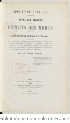 Cover of Appel des vivants aux esprits des morts