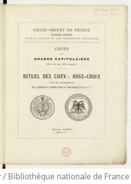 Cover of Cahier des grades capitulaires (du 4e au 18e degré)