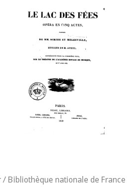 Cover of Le lac des fées