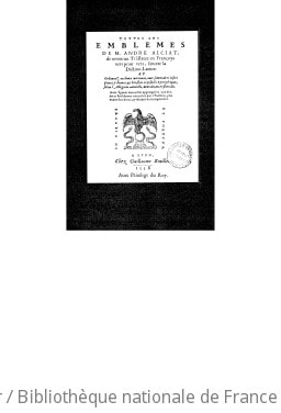 Cover of Les recueils d'emblèmes et les traités de physiognomonie de la Bibliothèque interuniversitaire de Lille ; 1. Toutes les emblèmes. 1