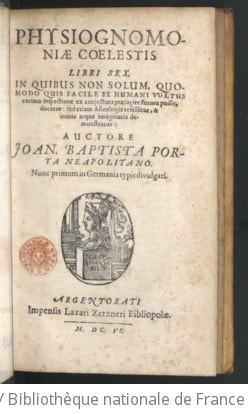 Cover of Physiognomoniae coelestis libri sex, in quibus non solum, quomodo quis facile ex humani vultus extima inspectione ex conjectura, praesagire futura possit, docetur ; sed etiam astrologia refellitur, et inanis... demonstratur